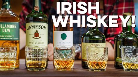 Tasting And Ranking 5 Irish Whiskeys How To Drink Youtube