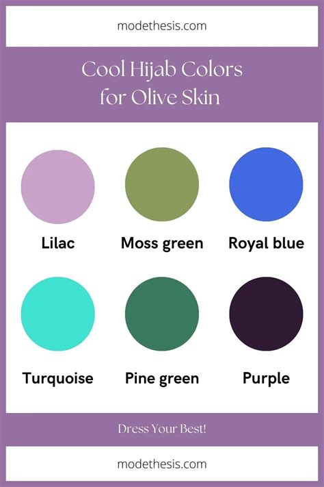 Hijab Colors For Olive Skin Undertone Mode Thesis