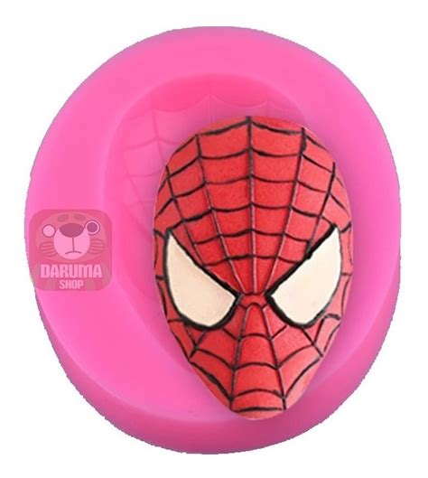 Molde Silicona Rostro Cara Spiderman Marvel Porcelana Fondan DARUMA SHOP