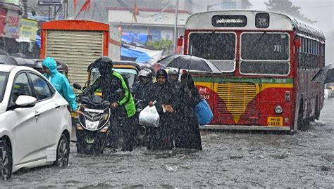 Heavy Rains Paralyse Life In Mumbai At Least Three Dead Waist Deep