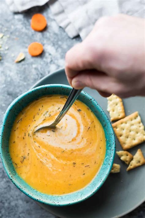 Instant Pot Carrot Ginger Soup Vegan Sweet Peas And Saffron