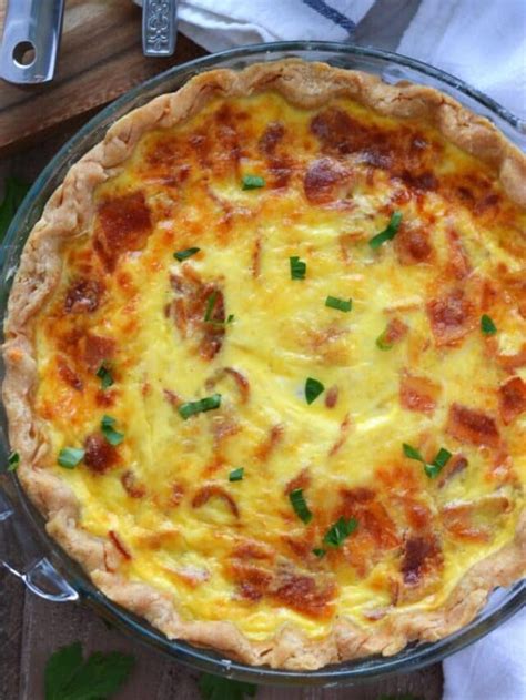 Ham And Cheese Quiche Recipe What The Fork