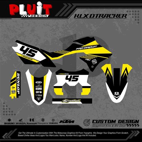 Decal Sticker Klx Dtracker Full Body Custom Design Lazada Indonesia