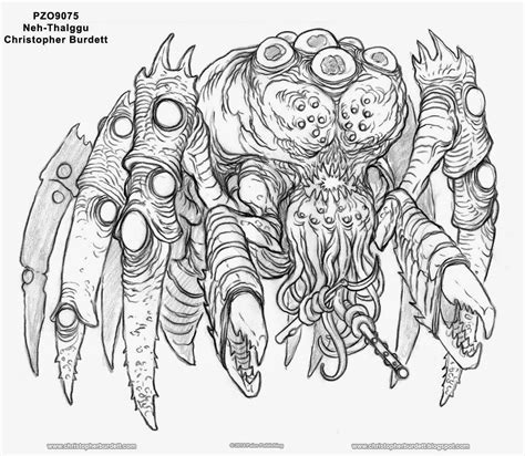 The DOODLES, DESIGNS, and aRT of CHRISTOPHER BURDETT: Neh-Thalggu ...