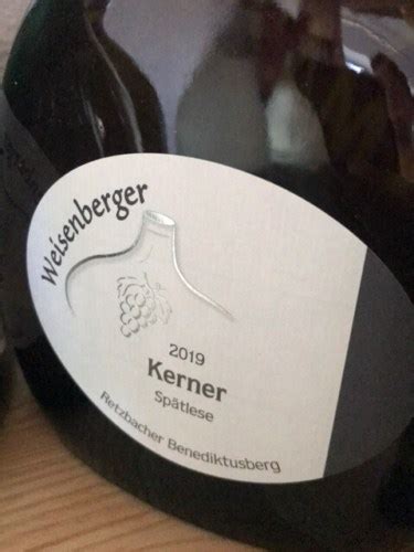 Weisenberger Retzbacher Benediktusberg Kerner Sp Tlese Vivino Us