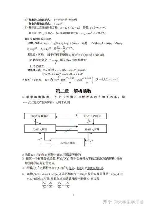 复变函数与积分变换笔记 知乎