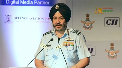 Air Chief Marshal Bs Dhanoa Address At Cii Seminar Make In India For Indian Air Force Youtube