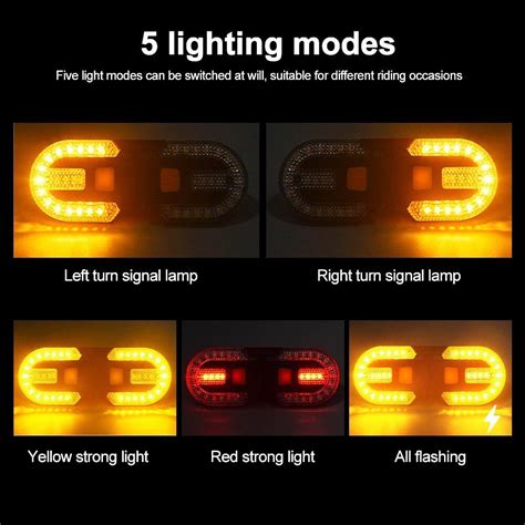 Fahrrad LED Rücklicht Bremslicht Blinker mit Remote Fernbedienung