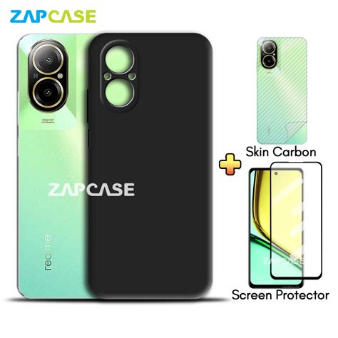 Jual Paket 3in1 Case Realme C67 4G Casing Ultra Slim Matte Free