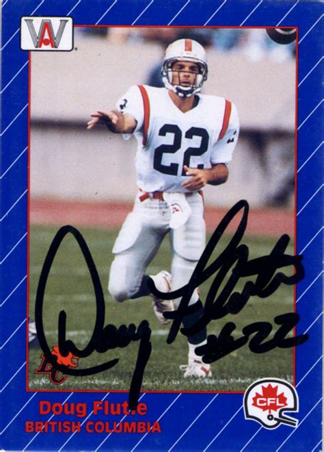 doug flutie | The Football Autograph Encyclopedia