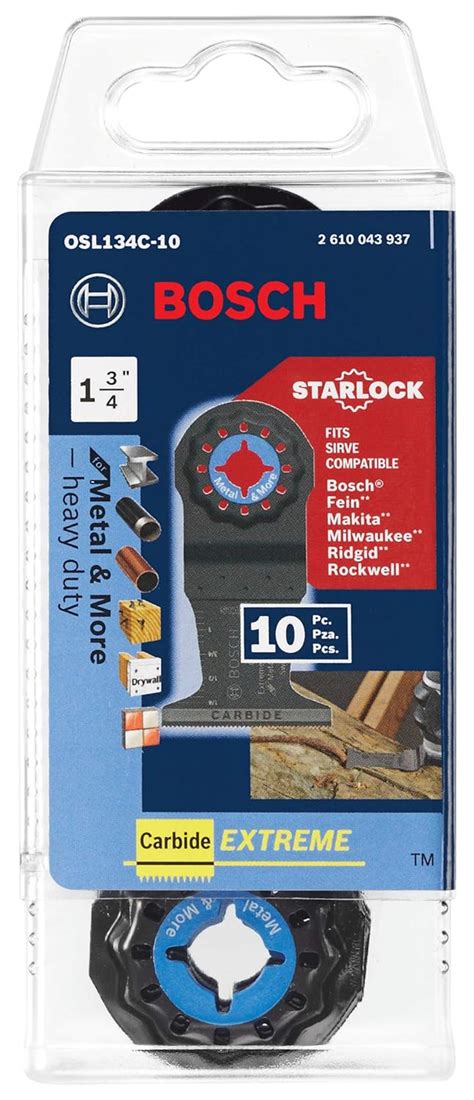 Bosch Osp Cc Piece In Starlockplus Oscillating Multi Tool Metal