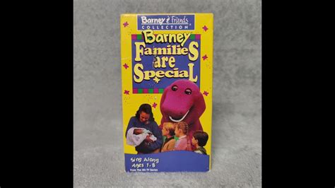 Barney Families Are Special Full 1995 Barney Home Video VHS YouTube