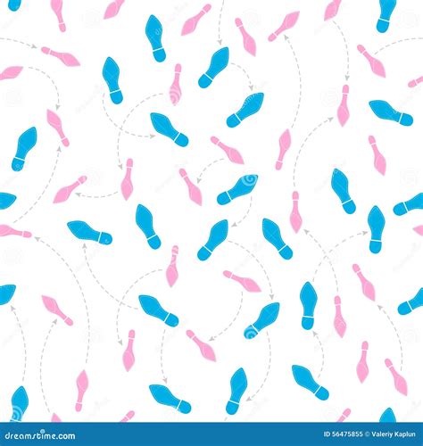 Seamless Dance Steps Background Illustration Cartoon Vector