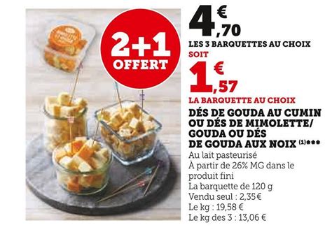 Promo D S De Gouda Au Cumin Ou D S De Mimolette Gouda Ou D S De Gouda