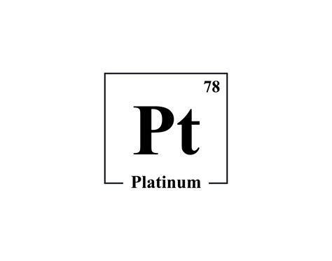 Platinum Icon Vector 78 Pt Platinum 18916607 Vector Art At Vecteezy