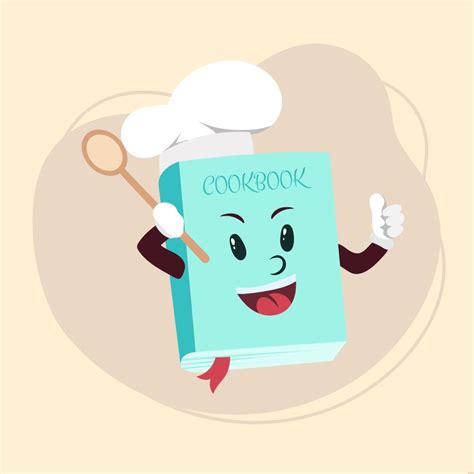 Cartoon Cookbook Illustration in Illustrator, SVG, JPG, EPS, PNG ...