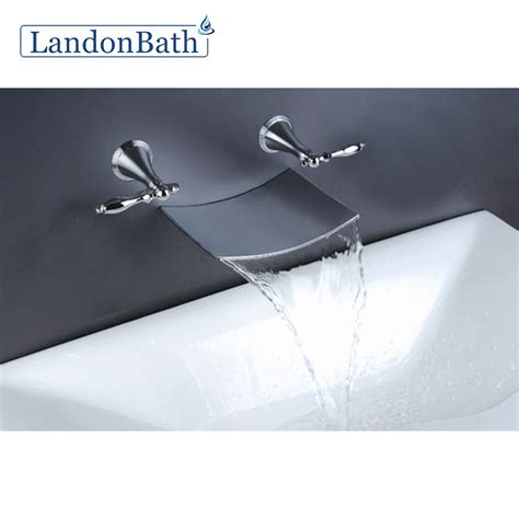 Hot Selling New Design Wall Mount Basin Hot And Cold Water Exchange Bathtub Mixer Basin Faucet