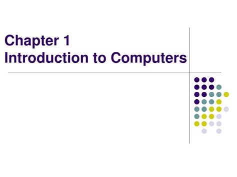 Ppt Chapter Introduction To Computers Powerpoint Presentation Free