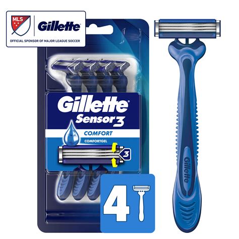 Gillette Sensor Men S Disposable Razor Blue Razors Walmart