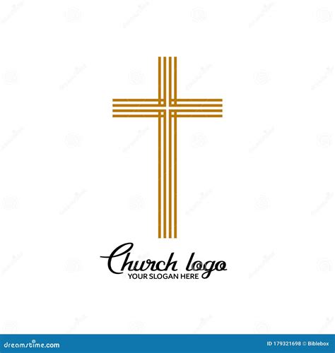 Church Logo Christian Symbols Cross Of The Lord And Savior Jesus