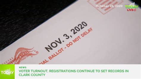 Voter Turnout Registrations Continue To Set Records In Clark County