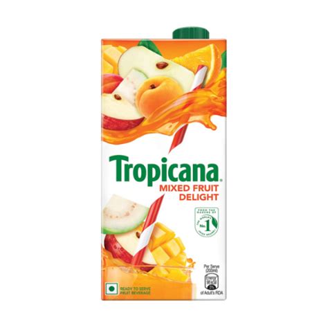 Tropicana Fruit Juice - Delight, Mixed Fruit, 1 L