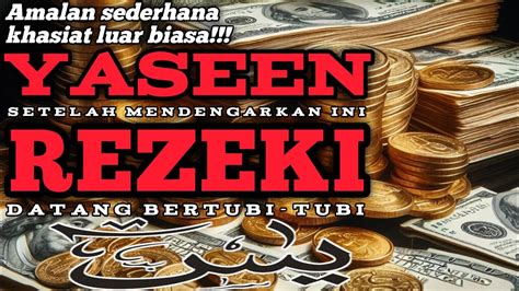 Amalan Sederhana Khasiat Luar Biasa Datangkan Rezeki Bertubi Tubi