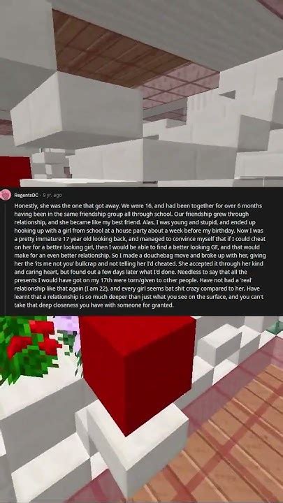 I Regret Cheating On My Girlfriend Part 1 Shorts Stories Reddit Askreddit Minecraft