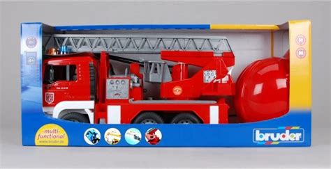 Bruder MAN TGA Fire Engine With Ladder And Toy Helmet Hobbies Toys