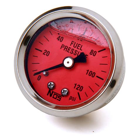 Nos Fuel Pressure Gauge 15907nos Ebay