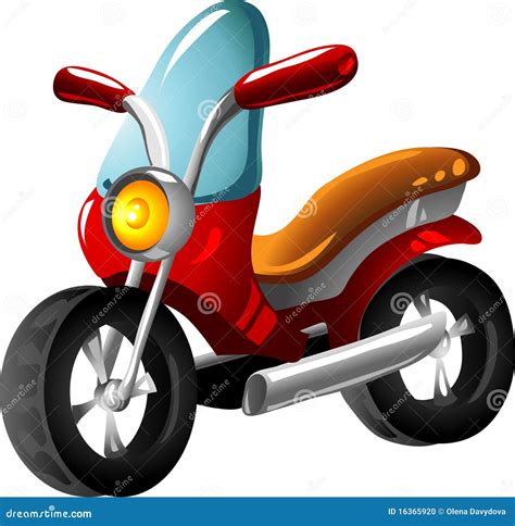 Cartoon Motorcycle Stock Vector Illustration Of Motorcycle 16365920