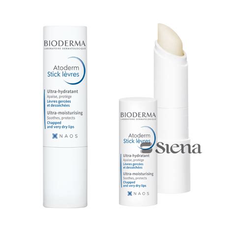 Bioderma Atoderm Stick Levres Ultra Moisturising Lip Balm Skin Siena