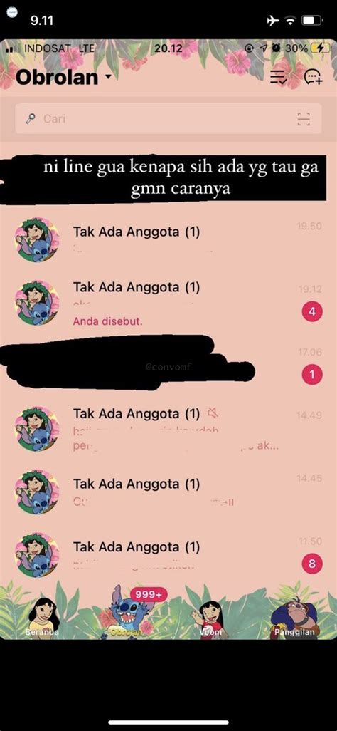 Convomf On Twitter Gaiss Mau Nanya Ada Yg LINE Nya Pernah Kyk Gini