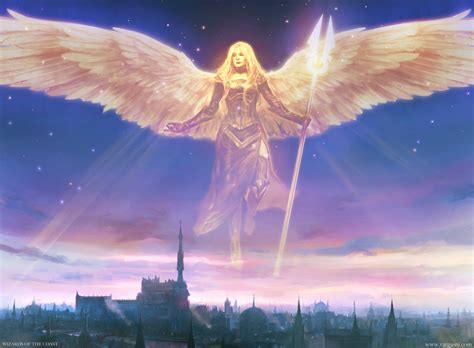 Avacyn Angel Of Hope Mtg Art From Double Masters Set By Randy Vargas