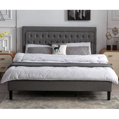 Winston Porter Jencyn Tufted Upholstered Low Profile Platform Bed