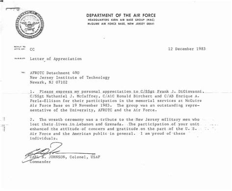 30 Air Force Academy Recommendation Letter Hamiltonplastering