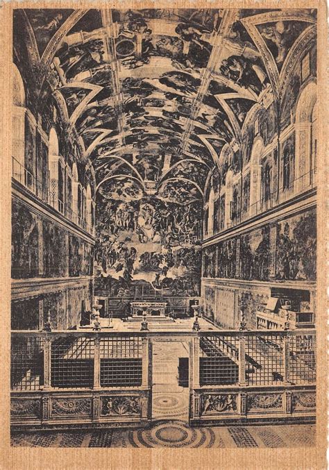 Bf34317 Cappella Sistina Michelangelo Vatican Italy Frontback Scan