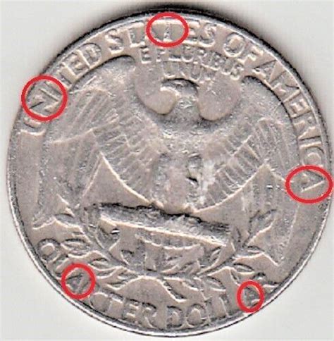 1974 Washington Quarter Dollar Coin Circulated No Mint Mark Error No