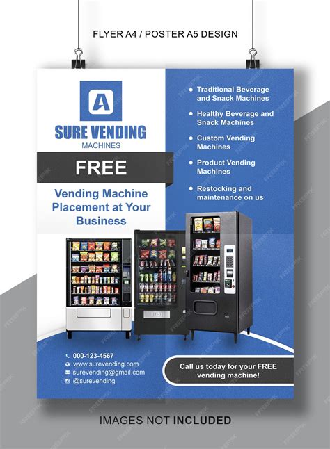 Premium Psd A Flyer Or Poster For A Vending Machine Service Business