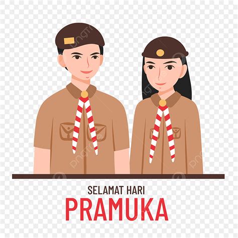 Dibujado A Mano Ilustraci N Gerakan Pramuka Indonesia Png Dibujado A