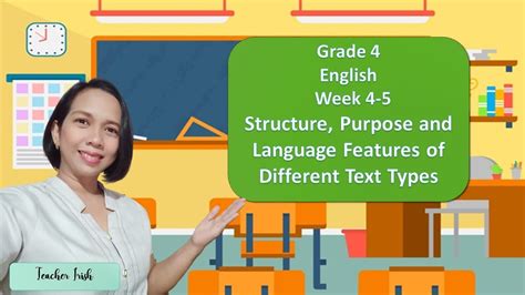 Text Types According To Purpose And Features