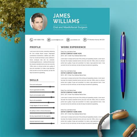 Oral And Maxillofacial Surgeon Free Resume Template Design And Layout