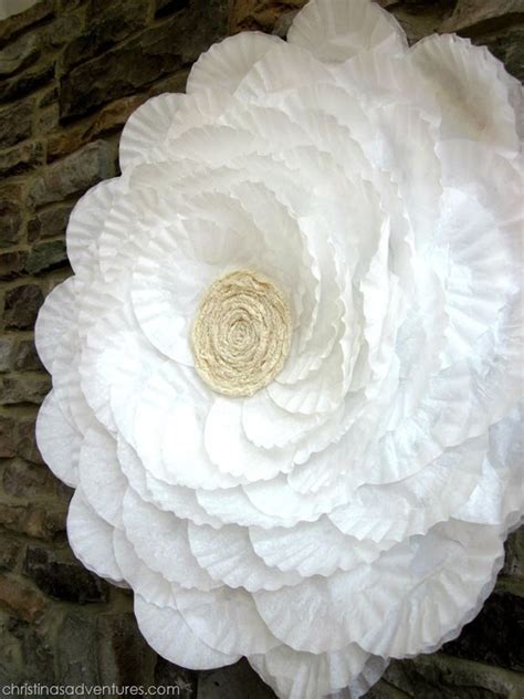 Giant Coffee Filter Flower Diy