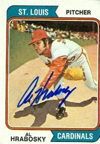 Al Hrabosky Autographed Baseball Card St Louis Cardinals Topps