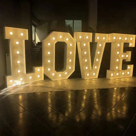 Large Led Love Light Up Letters 4ft Marquee Letters Love Buy Wedding Light Letters Big Led