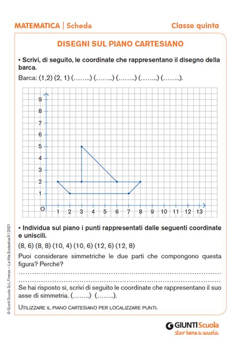 Disegni Sul Piano Cartesiano Giunti Scuola