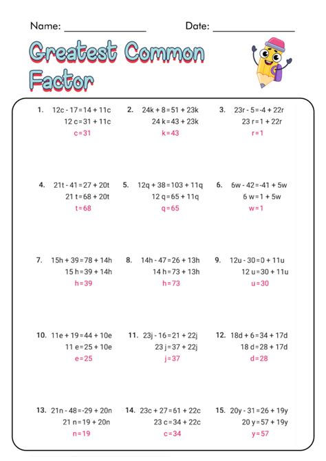 Factoring Polynomials Practice Worksheet And Answers Worksheeto