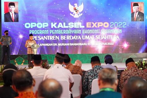 Wapres Resmikan One Pesantren One Product Kalsel Expo Ponpes Rakha