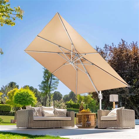 Amazon Wikiwiki 10x10 FT Cantilever Patio Umbrella Offset