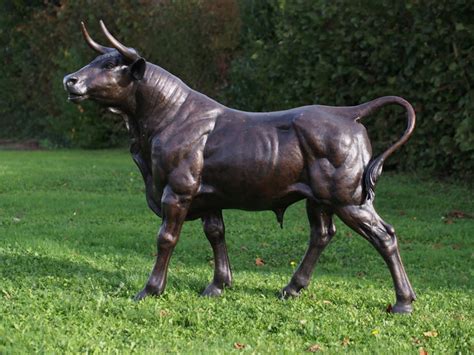 Bronze Sculpture Big Bull Eliassen Home Garden Pleasure